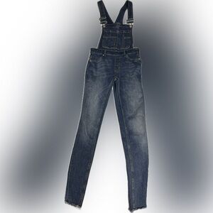 FREE PEOPLE DENIM OVERALLS | W 24R | Super skinny